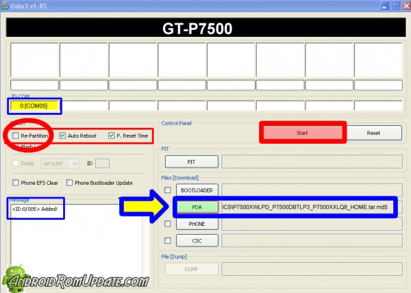 Update Samsung Galaxy Tab 10.1 GT-P7500 to Official Android ICS 4.0.4 Ice Cream Sandwich P7500XWLPD