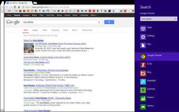 Windows 8 Quick Search